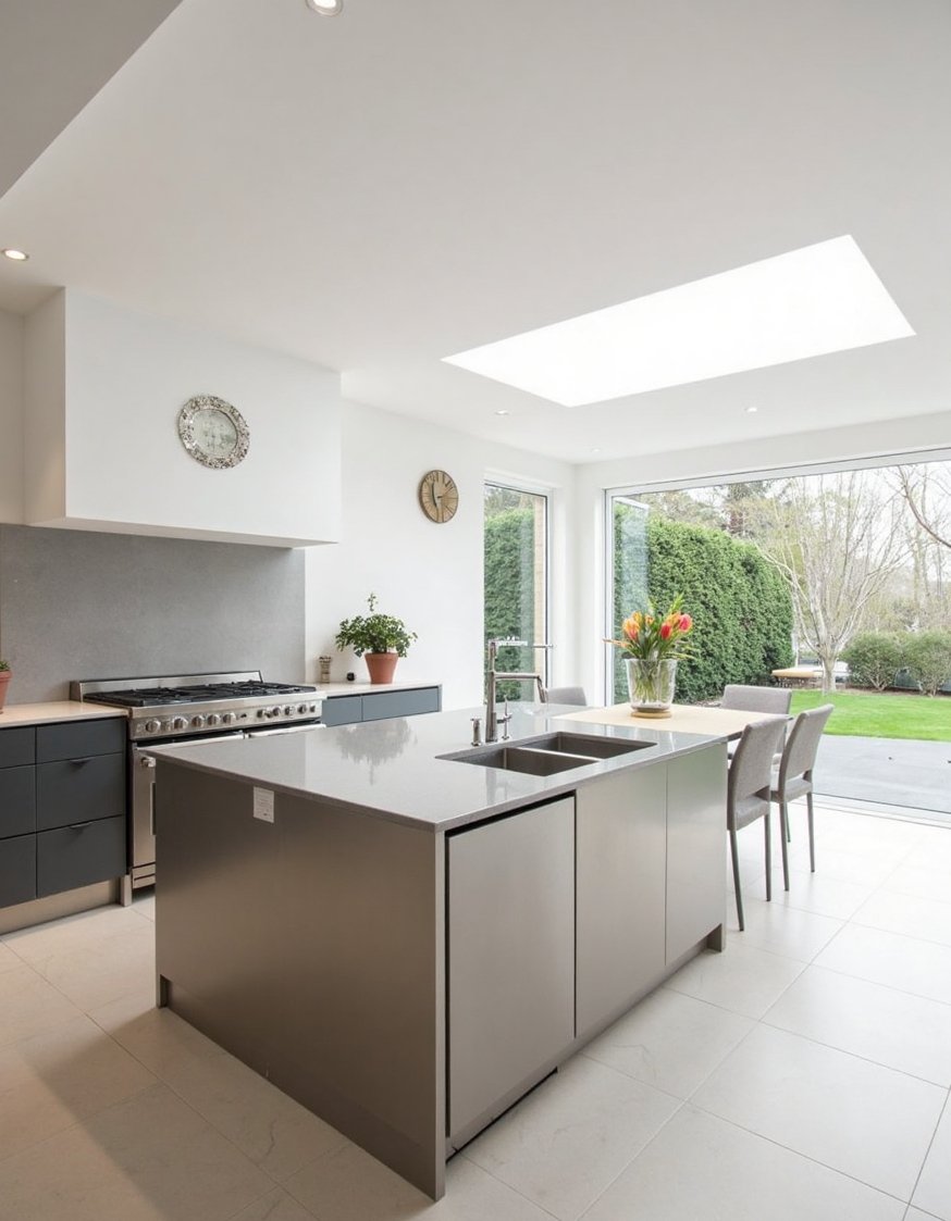 kitchen island ideas - Modern Stainless Steel Kitchen Island Design - This stainless steel kitchen island is sleek and...
