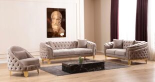 3 PC Livingroom Set (Taupe) — fits your family space