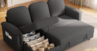 YESHOMY Sleeper L-Shaped Couch Sofa Bed in your daily life