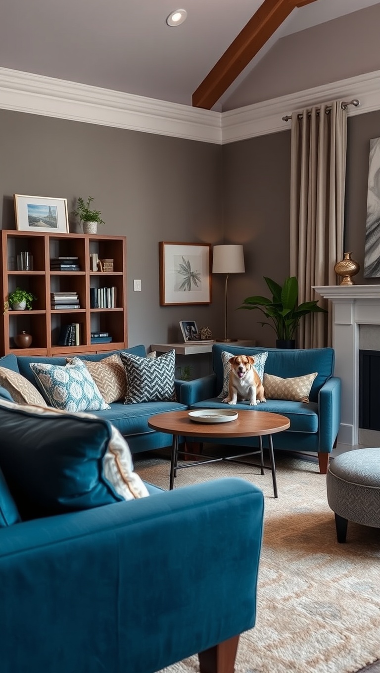 20 Pawsitively Stylish Ideas for a Pet-Friendly Living Room - Choose Durable Fabrics for Your Furniture