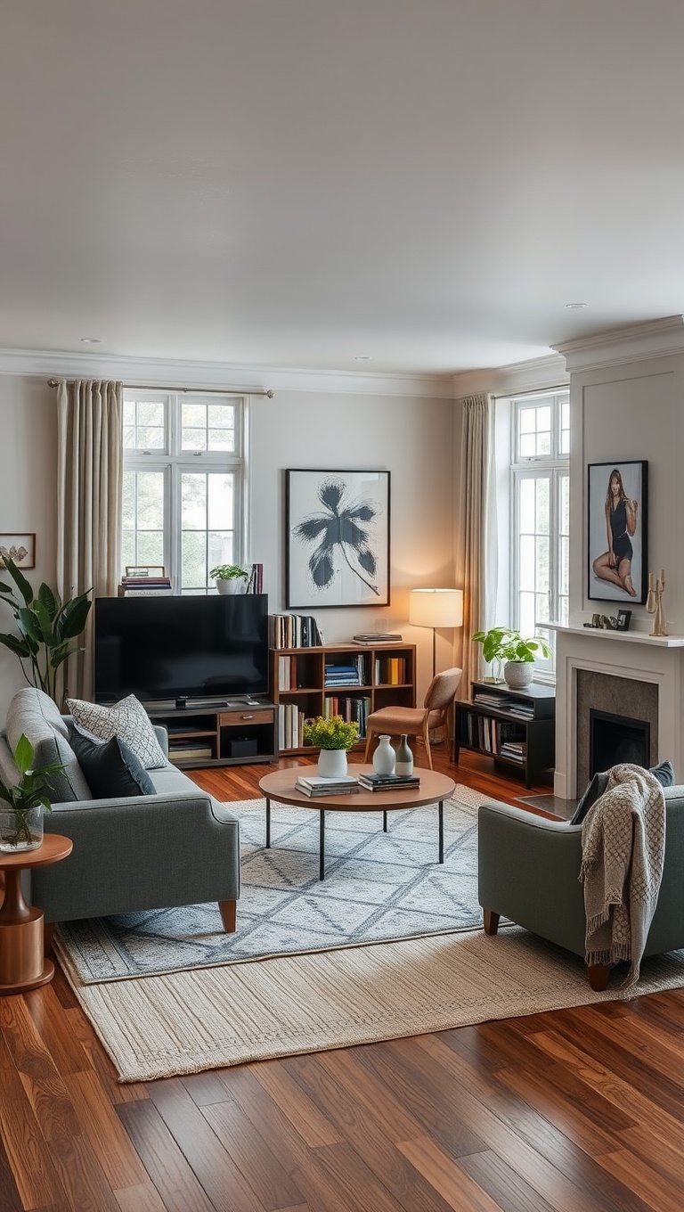 20 Stunning Ideas to Transform Your Open Concept Living Room - 1. Cozy Corner Nooks: Create Your Reading Retreat