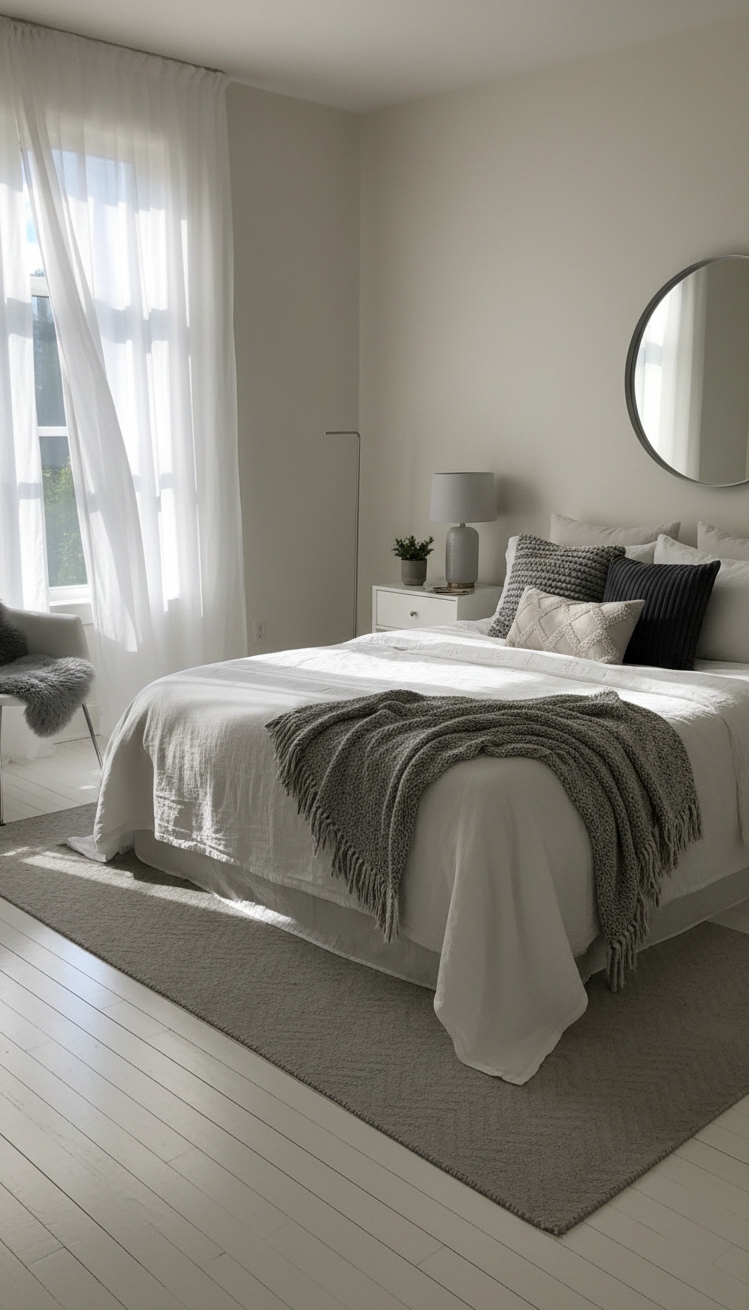 20 Stunning White and Gray Bedroom Ideas You’ll Love