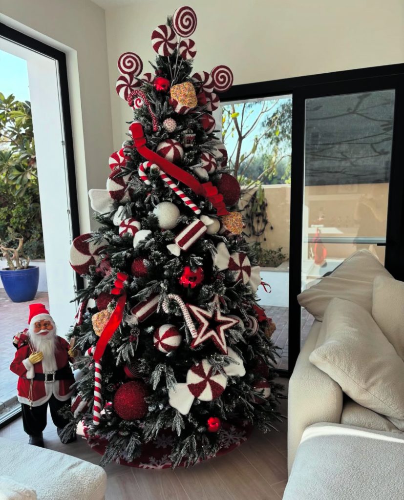 Candy-themed Christmas tree