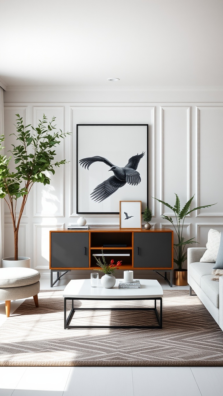 25 Dazzling Ideas to Brighten Up Your Living Room - 1. Embrace White Walls for a Fresh Canvas