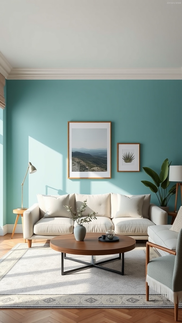 25 Stunning Aqua Color Ideas to Transform Your Living Room