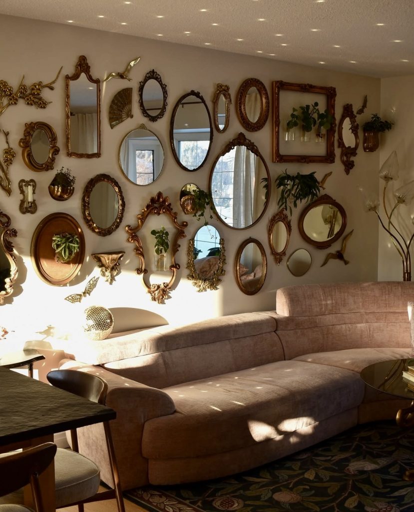 Vintage Mirror Gallery Wall