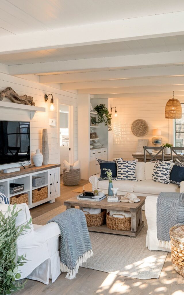 49 Elegant Blue & White Fall Decor Ideas for a Chic Seasonal Update