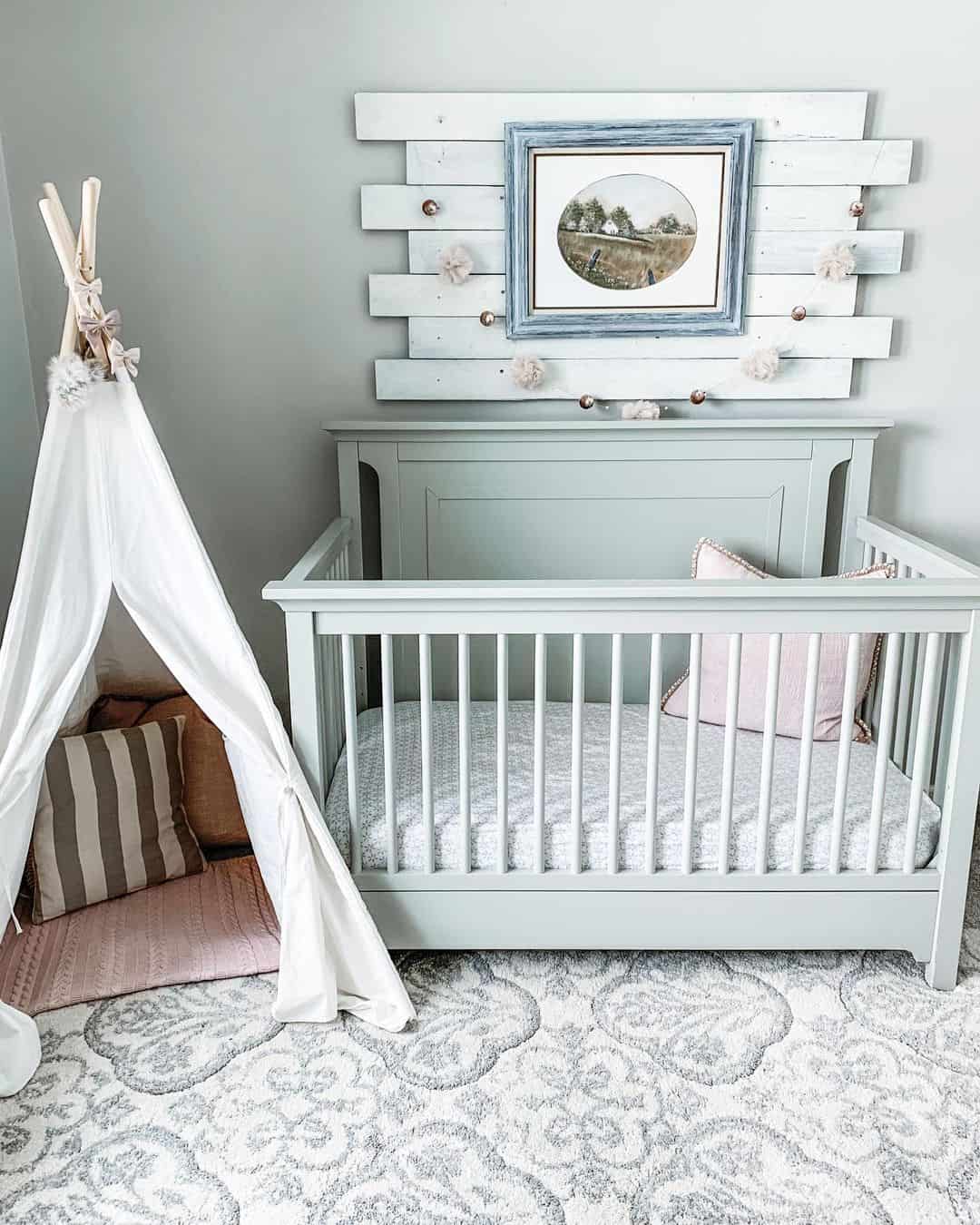 Farmhouse-style Nursery for Girls