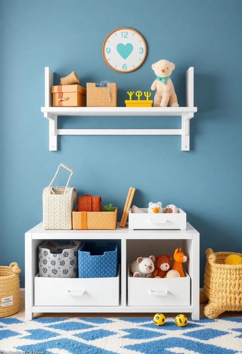 Creative and Functional Boys Nursery Toy Storage Solutions Creative and Functional Boys Nursery Toy Storage Solutions