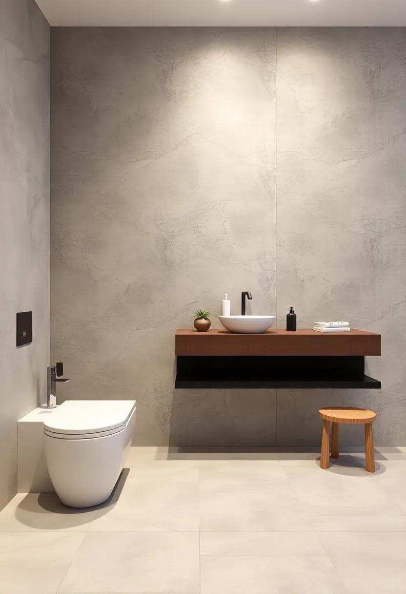 Transform Your Space: Innovative Bathroom Wall Designs Featuring Concrete Elegance Transform Your Space: Innovative Bathroom Wall Designs Featuring Concrete Elegance