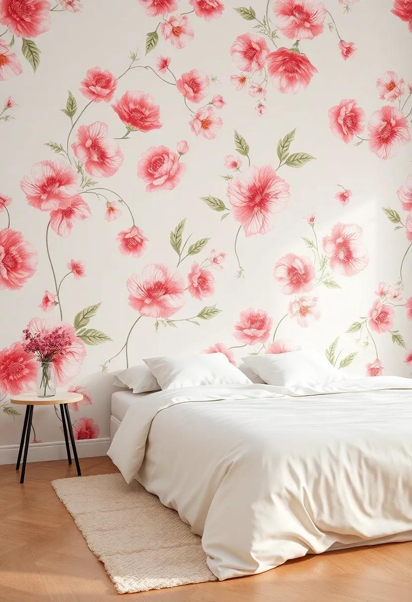 Blooming Inspirations: Transform Your Space with Floral Bedroom Wallpaper Ideas Blooming Inspirations: Transform Your Space with Floral Bedroom Wallpaper Ideas