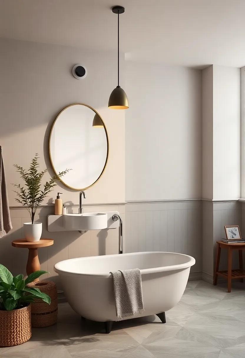 Timeless Harmony: Crafting an Eclectic Bathroom with Modern and Antique Elements Timeless Harmony: Crafting an Eclectic Bathroom with Modern and Antique Elements