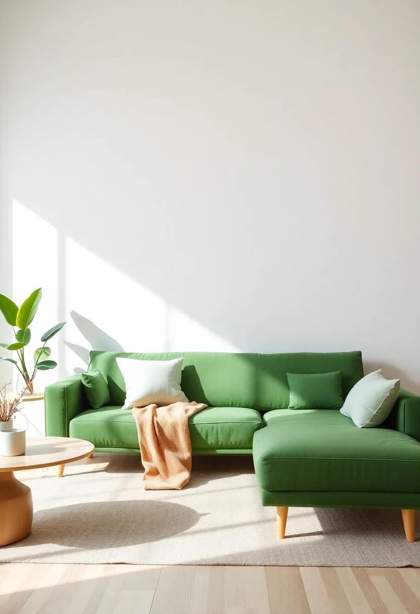Embrace Harmony: Styling a Green Couch in a Neutral Living Room Oasis Embrace Harmony: Styling a Green Couch in a Neutral Living Room Oasis