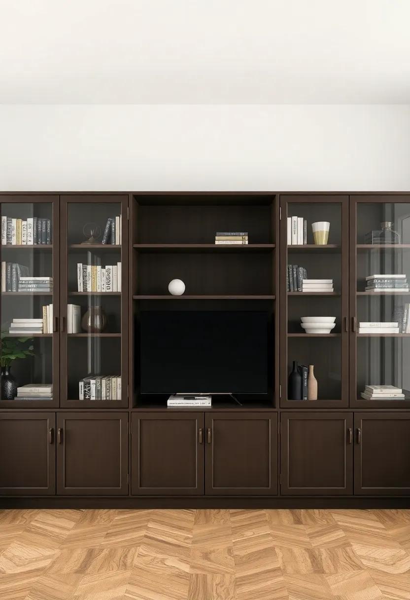 Elevate Your Space: The Timeless Charm of Living Room Bookcases with Glass Doors
