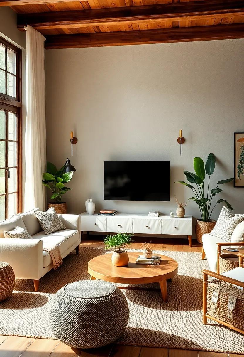 Embracing Nature: Crafting a Boho Eclectic Living Room with Rich Textures Embracing Nature: Crafting a Boho Eclectic Living Room with Rich Textures