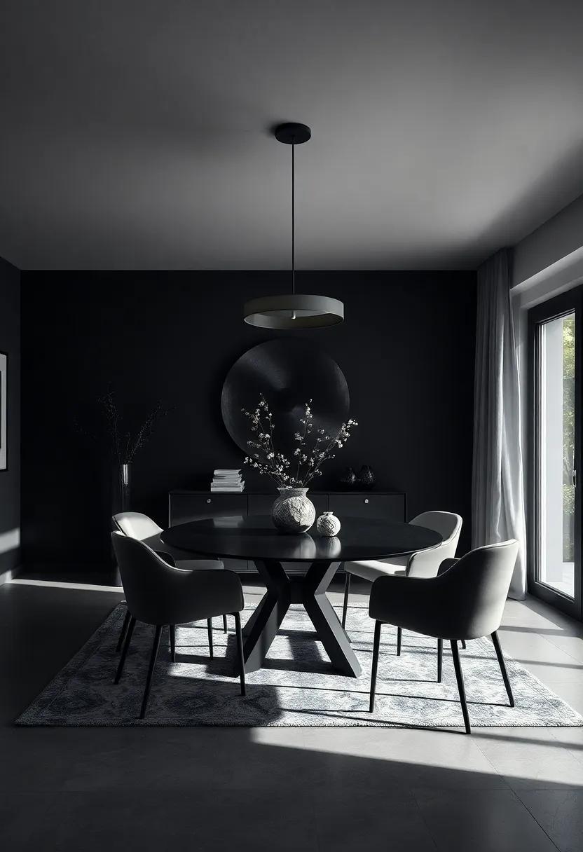 Embrace the Shadows: Transforming Your Dining Room into a Dark and Moody Retreat Embrace the Shadows: Transforming Your Dining Room into a Dark and Moody Retreat