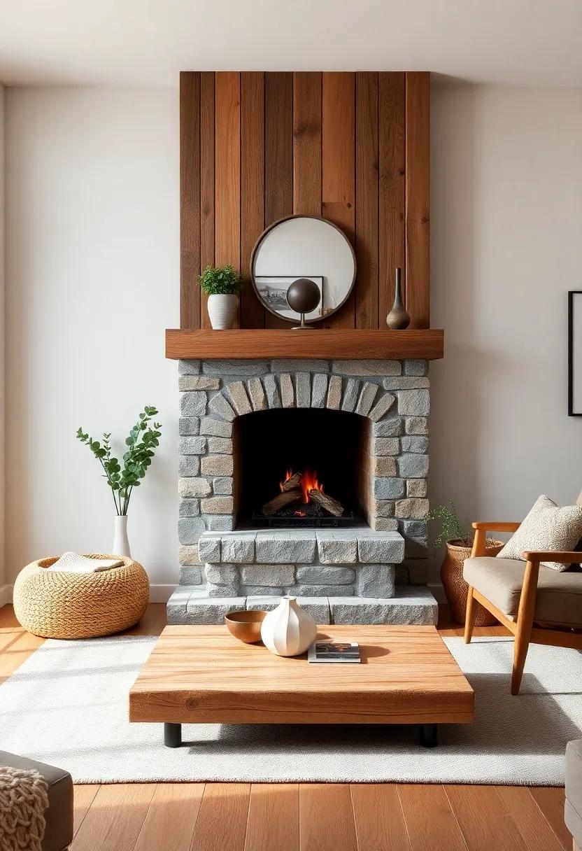 Cozy Charm: Transforming Small Living Rooms with Reclaimed Wood Fireplaces