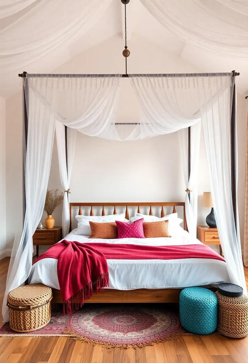 29 Enchanting Bohemian Bedrooms Featuring Dreamy Canopy Beds for Ultimate Comfort