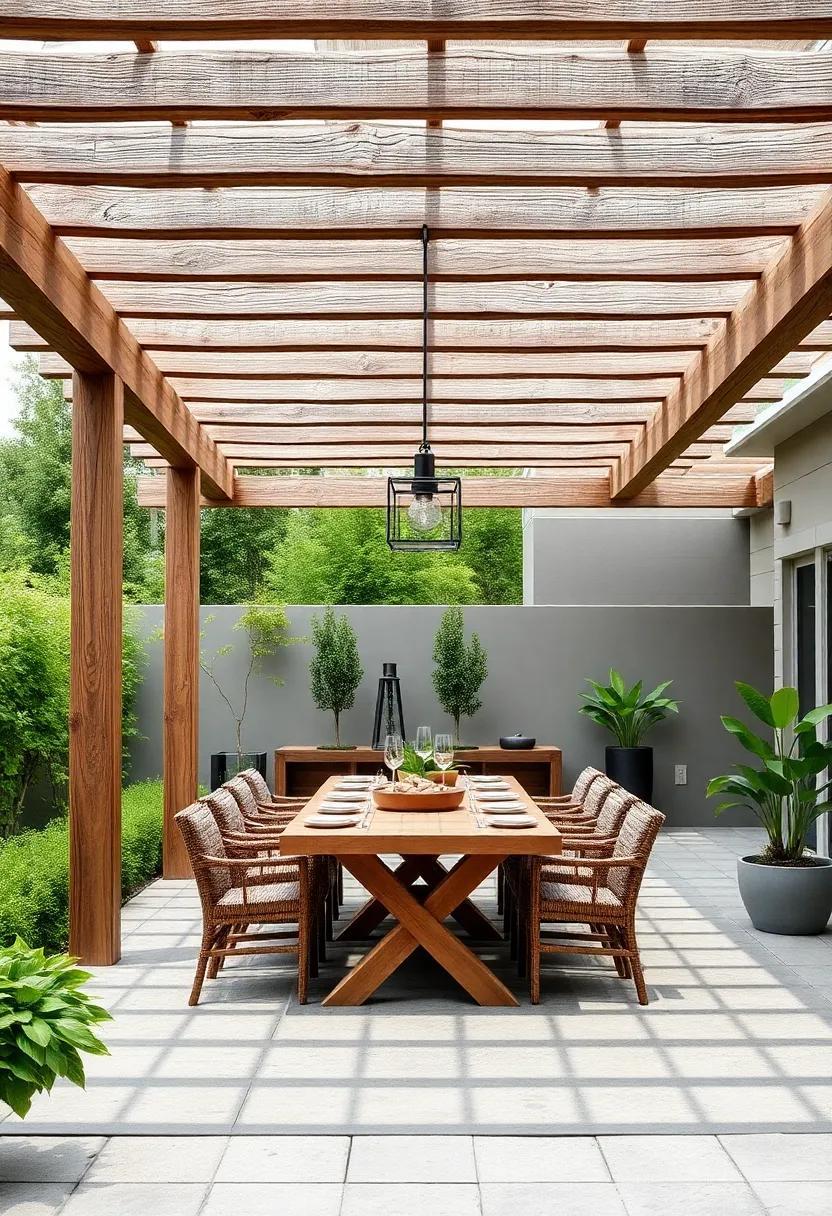 Transform Your Outdoor Space: Creating a Rustic-Style Pergola Dining Oasis Transform Your Outdoor Space: Creating a Rustic-Style Pergola Dining Oasis