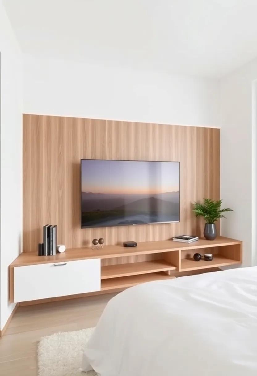 25 Stunning Floating Design Bedroom TV Units to Elevate Your Space Elegantly