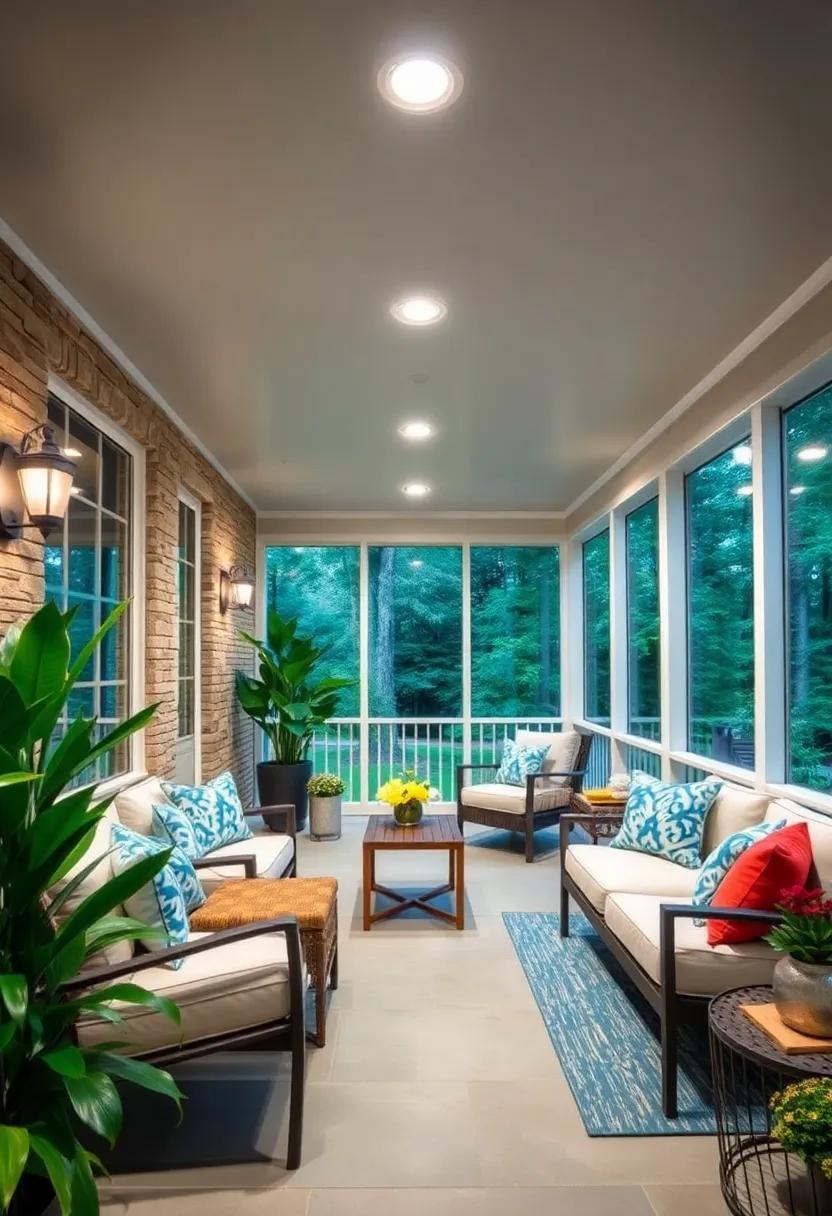 Transform Your Screened Porch: The Beauty of Recessed Lighting in Ceiling Designs