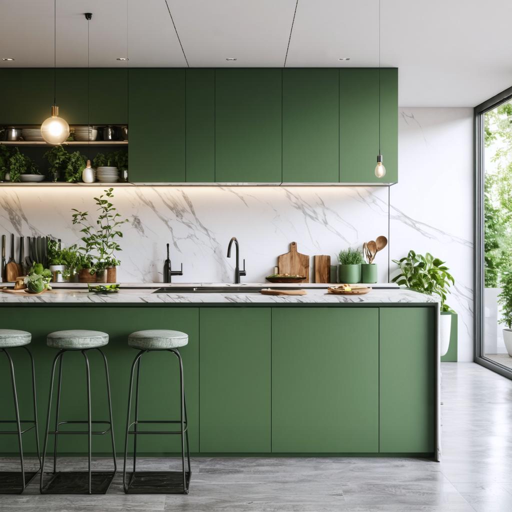 Popular Styles and Trends in Green Kitchen Cabinet Design