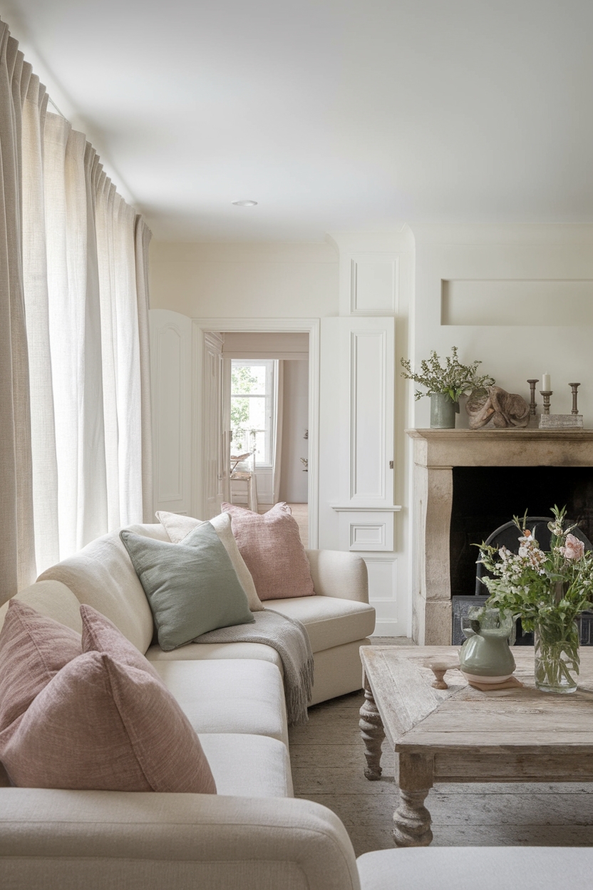 soft and neutral hues