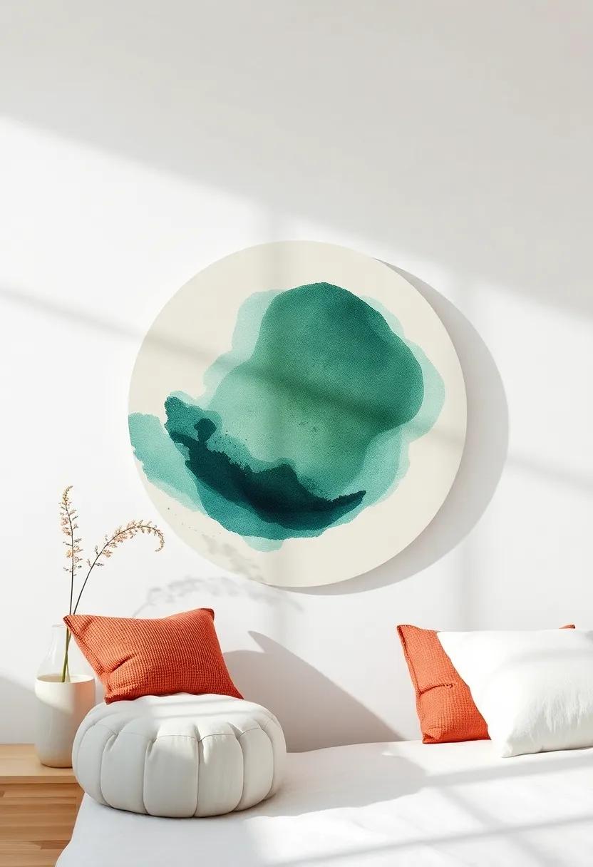 Circular Composition: Try circular ⁤or⁤ rounded ​art pieces for a unique twist that softens the edges of your ‍room ⁤and invites flow