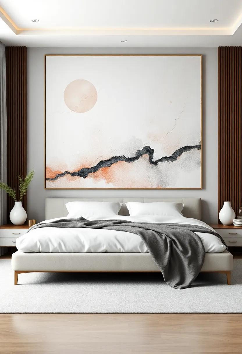large Format Installations: Opt for​ oversized ​artwork that‌ commands attention and can serve‌ as a⁢ stunning centerpiece in your bedroom