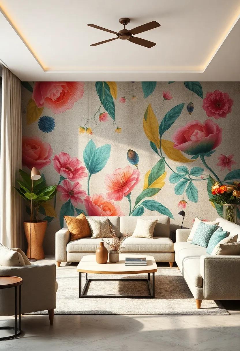 Abstract Florals: Bring the beauty of nature indoors with abstract floral designs that allow for creativity while retaining ​a touch of elegance