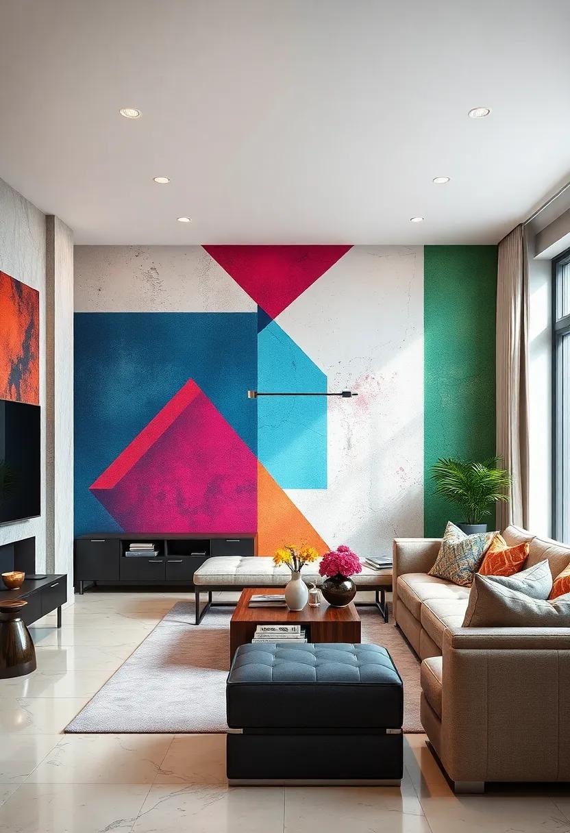 Geometric Dreams: Transform your⁢ space with⁤ bold geometric shapes and vibrant colors that create a dynamic focal point and stimulate conversation