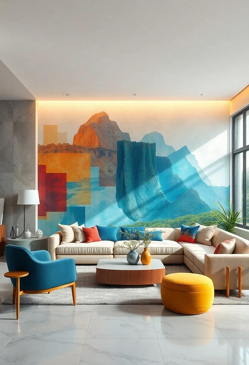 Surreal Landscapes: Transport your guests to otherworldly realms with abstract landscapes that ‍spark imagination and ⁤conversation