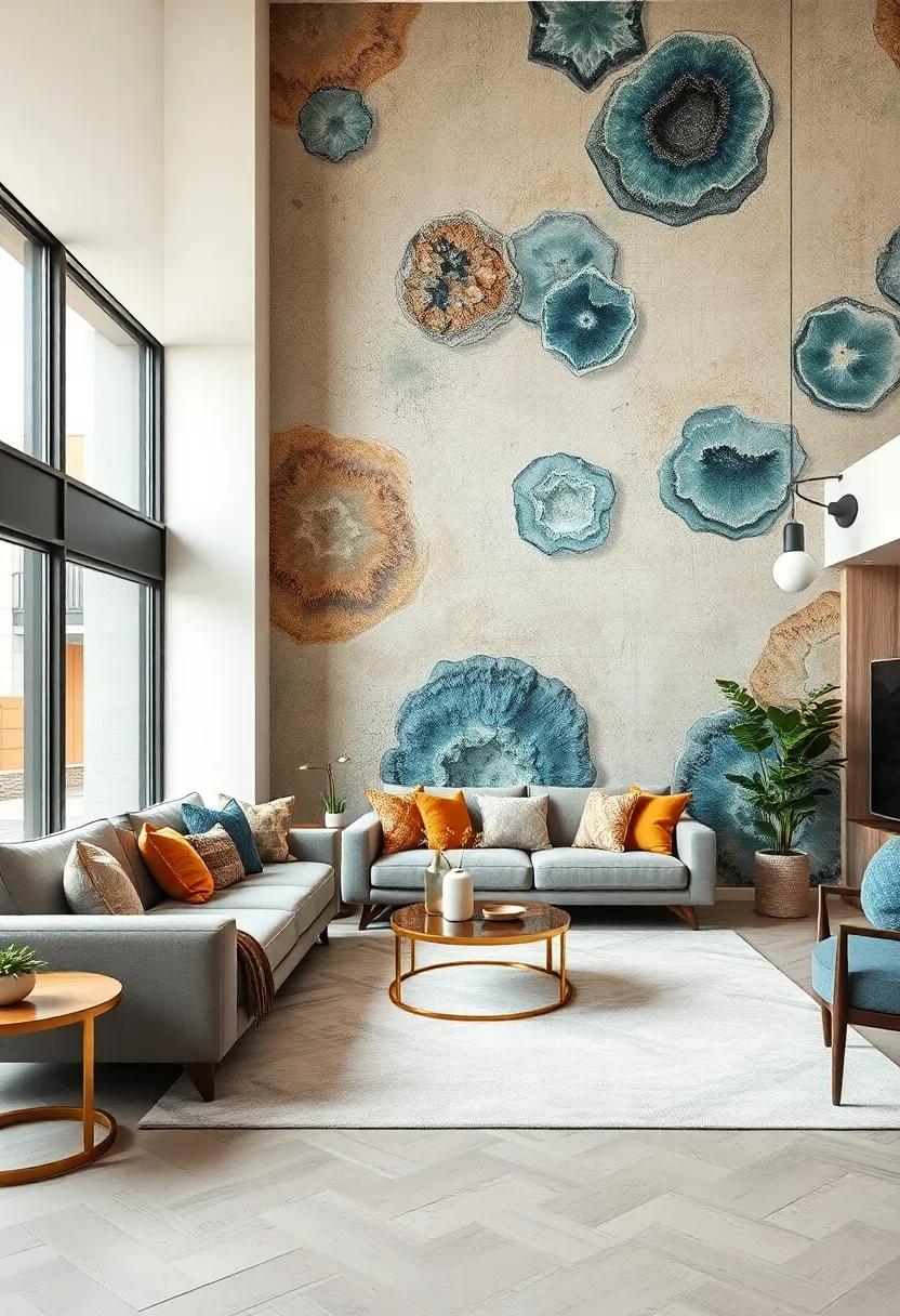 Textured Geodes: Bring the feel of the natural world inside⁣ with wallpapers inspired by the rich textures​ and colors of geodes​ and ⁢crystals