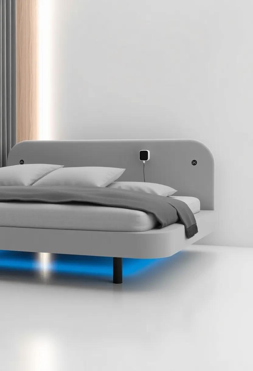 The TechNest: Featuring integrated charging ports, Bluetooth speakers, and customizable night lights, this tech-savvy adjustable bed is perfect for those who love to blend comfort with connectivity