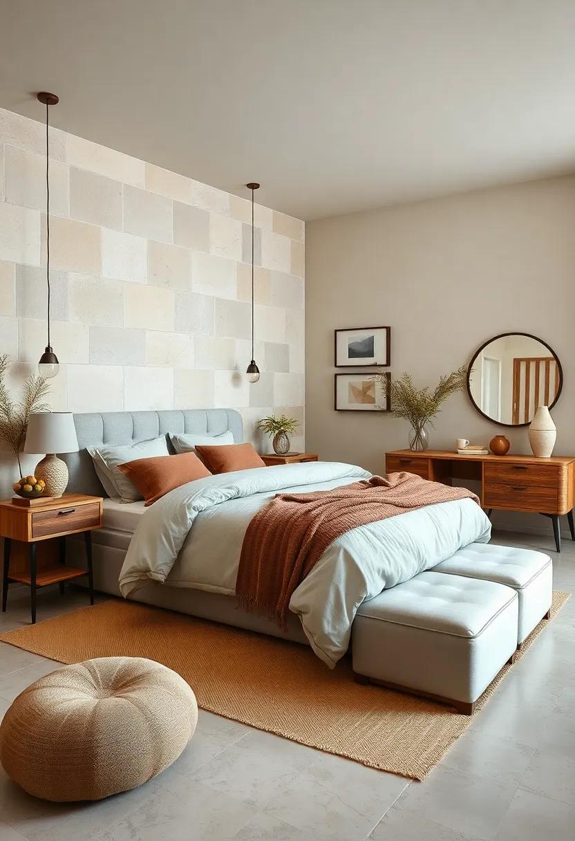 Earthy Tones Suite: Celebrate nature with a furniture set featuring earthy colors and natural materials, ideal for creating a grounding and welcoming bedroom space