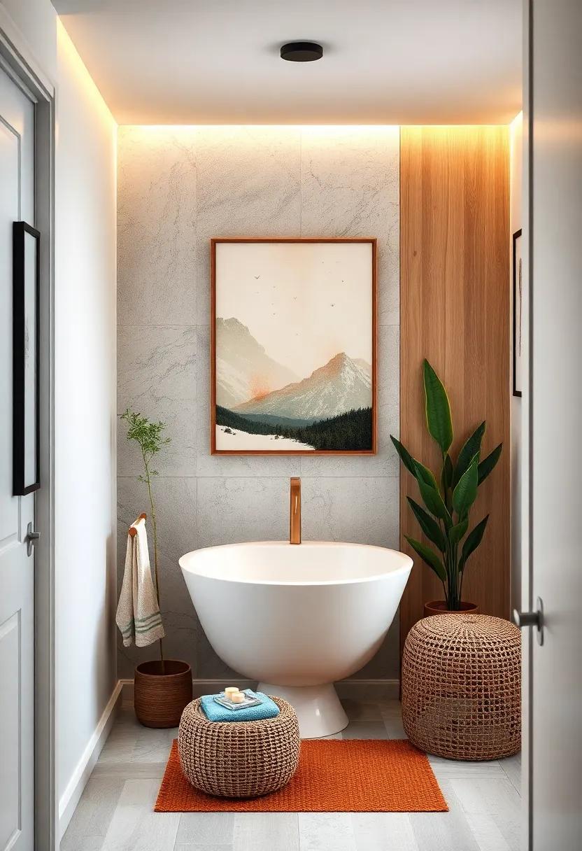 Decorative Wall Art: Choose inspiring or uplifting artwork for the walls to enhance your mood every time you enter