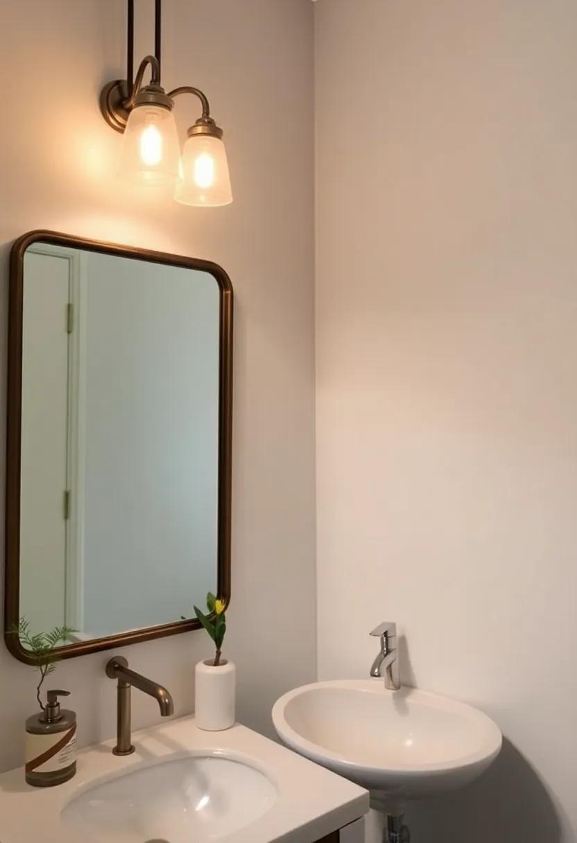 Vintage Mirrors: Pair vintage mirrors with modern lighting fixtures for an eclectic mix that tells a story and enhances your space