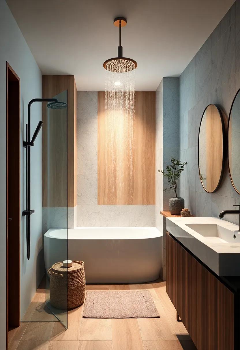 water-Saving Showerhead: Choose an eco-friendly showerhead that conserves water while providing a luxurious shower experience