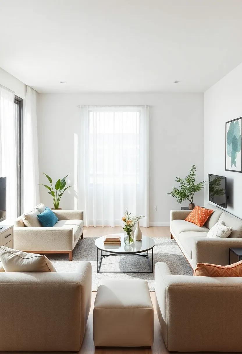 Furniture arrangement for Comfort and conversation