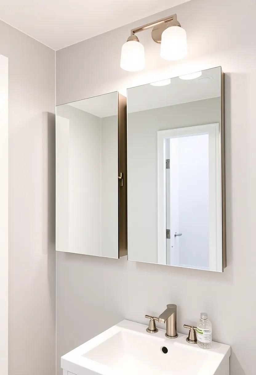 Mirrored Medicine Cabinets for Maximizing Vertical Space and Light