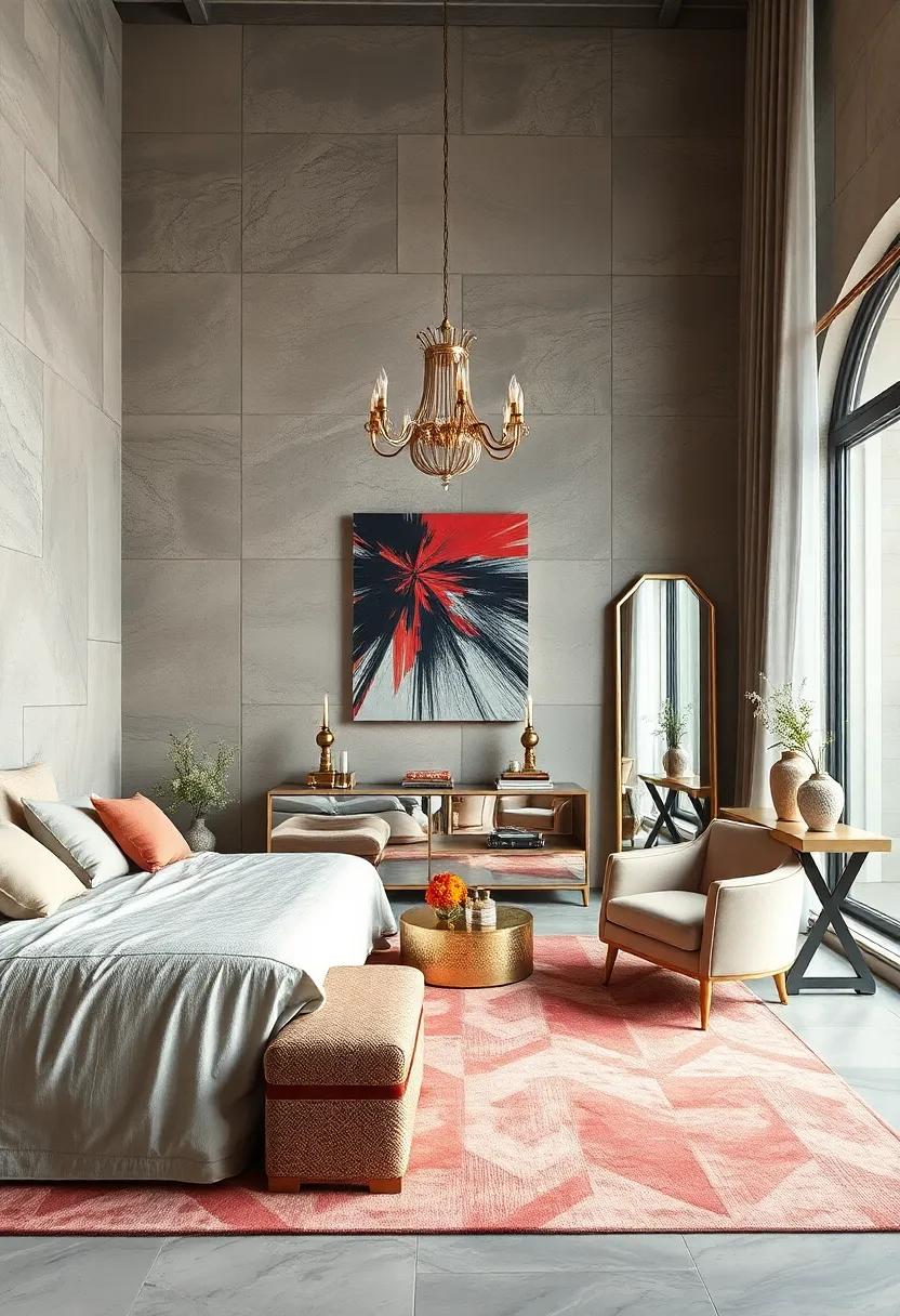 Decorate with intention, using mirrored accents to create layering and depth that draws the eye through the space in an effortlessly chic way