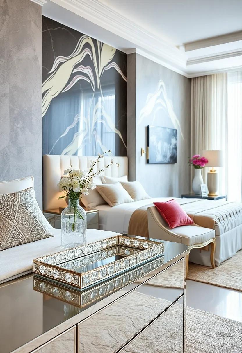 Find harmony in nature-inspired decor,with leafy patterns mirrored in botanical prints and reflective surfaces that echo the beauty of the outdoors