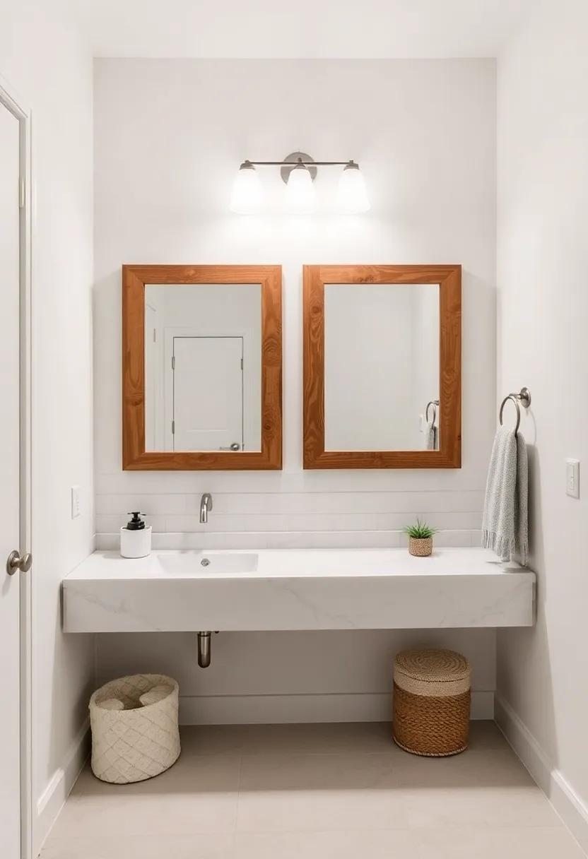 Farmhouse Flair: Rustic Mirrors for Cozy Bathroom Spaces