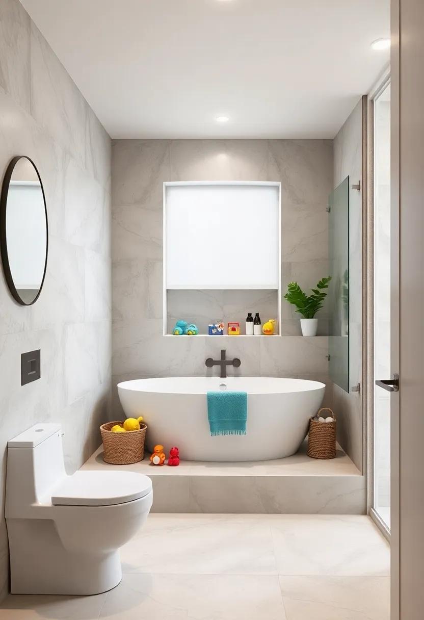 Family-friendly Bath⁤ Toy Niche:⁢ Install ⁤a niche dedicated to storing children's bath toys, making ⁢cleanup easy ​while keeping the space organized and⁤ clutter-free