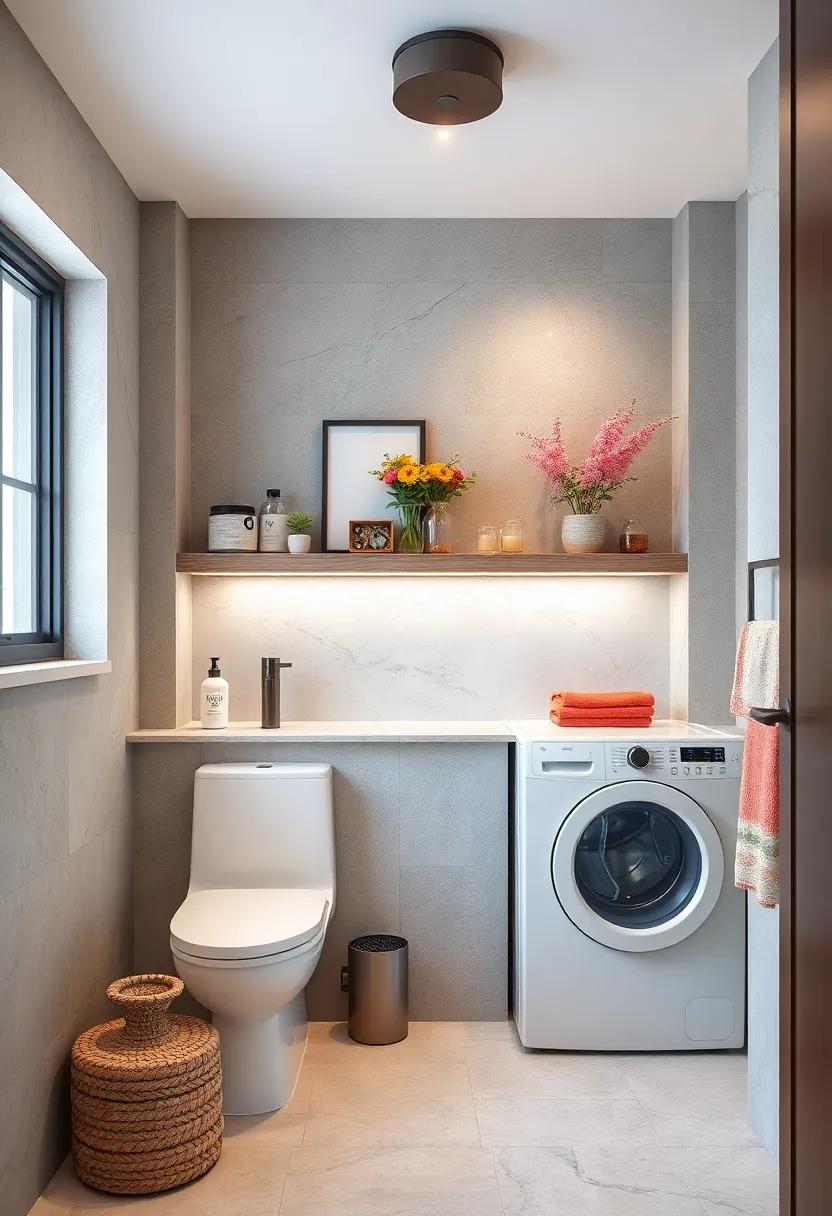 Laundry Room Niche: Combine⁤ functionality‌ and style with a dedicated laundry niche that includes storage for detergents and a fold-down ​ironing⁤ board