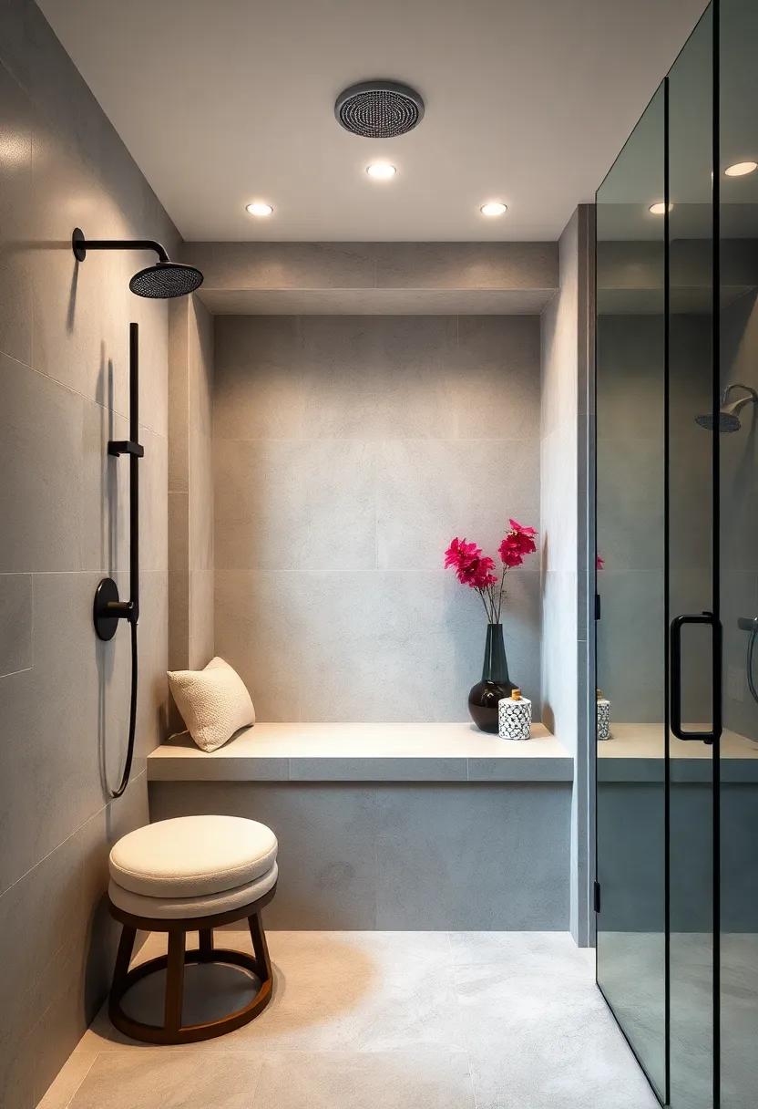 Oversized Shower ⁤Bench Niche: Extend functionality in your shower with an oversized bench ⁢niche, providing a practical space for relaxation and ‍storage of products