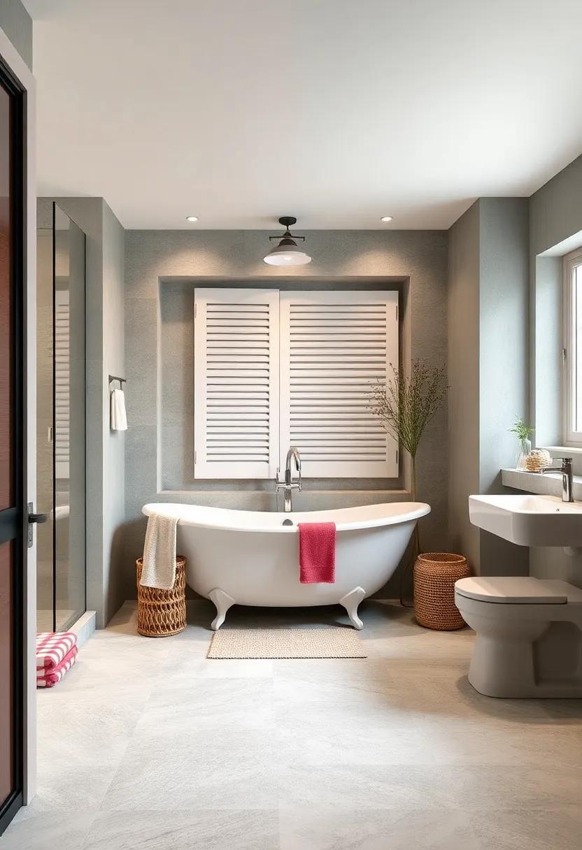 Vintage ​Shutter Niche:‌ Repurpose vintage⁤ shutters as ⁤the ​front of a⁢ storage niche, combining charming‌ decor with unexpected functionality