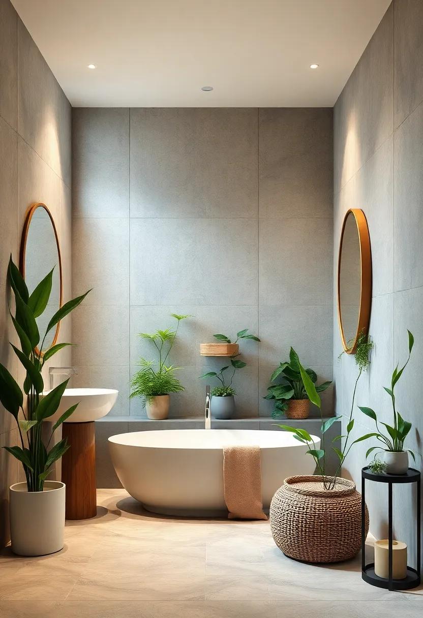 Bamboo: Symbolizing good fortune, Bamboo can grow in water or soil, adding elegance and a sense of tranquility to your bathroom