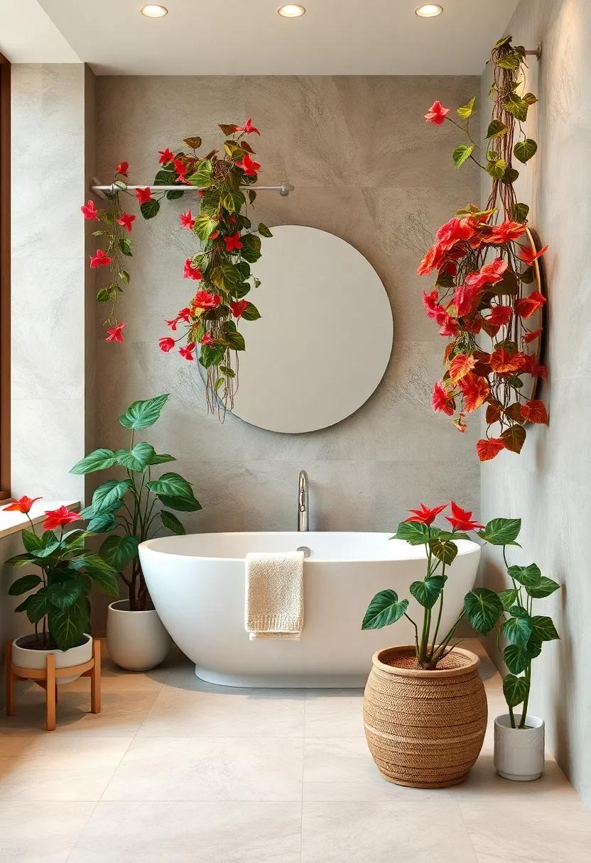 Begonia: With stunning leaf patterns and colors, Begonias add visual interest and thrive in the bathroom’s humid atmosphere
