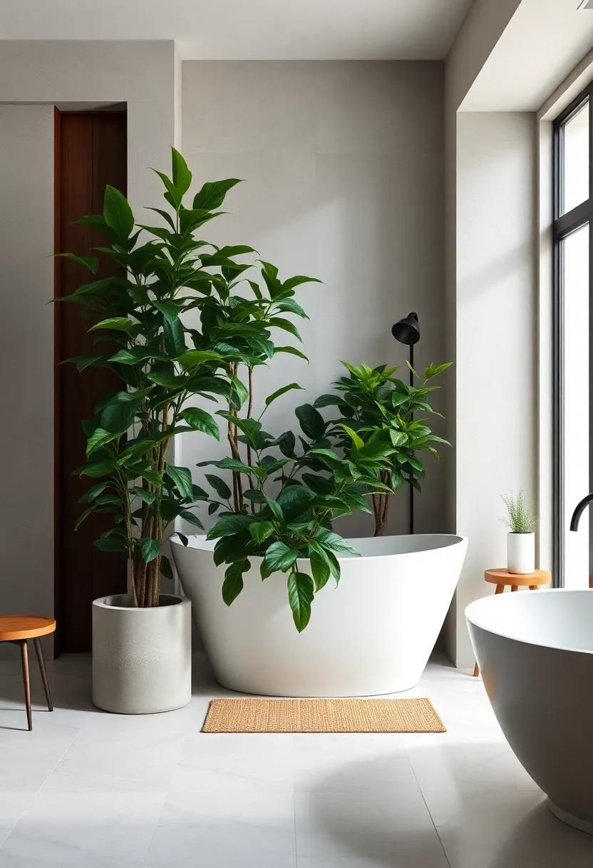 Chinese Evergreen: Known for its hardiness, this plant tolerates low light and humidity, making it a perfect fit for a steamy bathroom